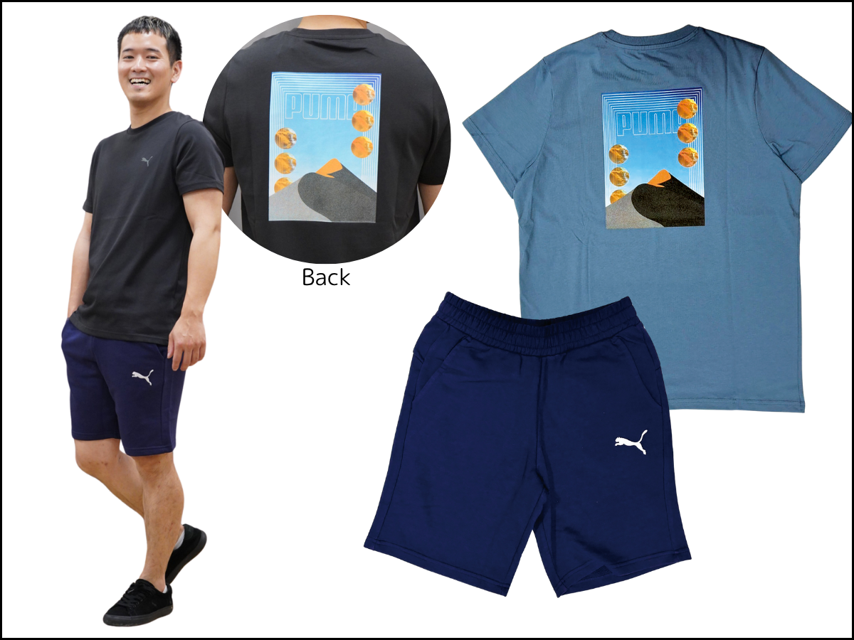 PUMA　メンズTシャツ、メンズハーフパンツ